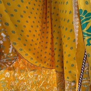 Silk Sari Reversible Wrap Skirt